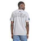 NFL DETROIT LIONS REBEL ATHLETICS T-SHIRT EN JERSEY SIMPLE POUR HOMME (GRIS CHINÉ)