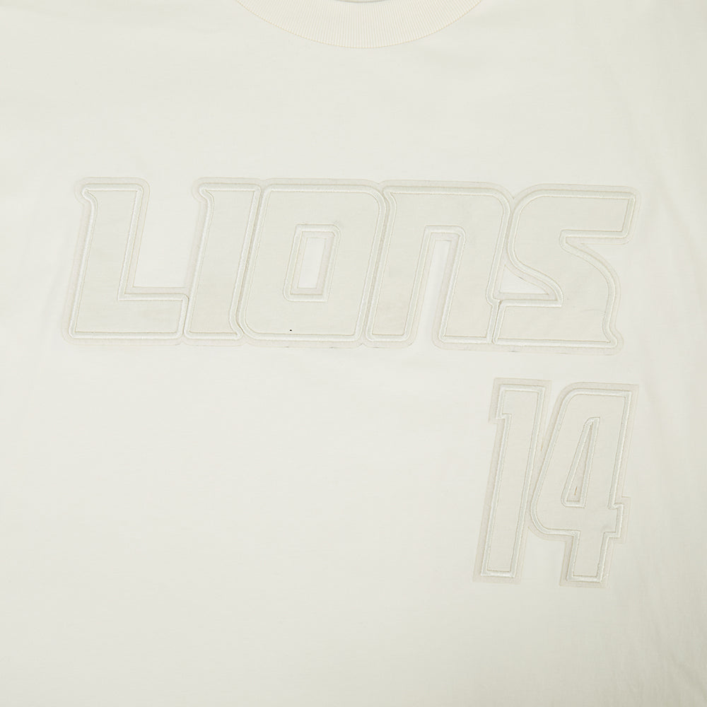 NFL DETROIT LIONS AMON RA ST. BROWN #14 NEUTRAL PNN MEN'S S/S TEE (EGGSHELL)