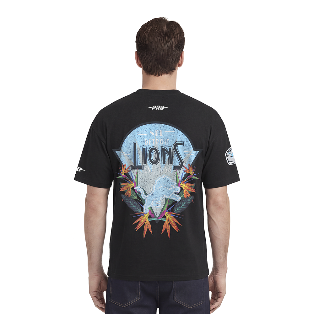 NFL DETROIT LIONS PARADISE MEN'S S/S TEE (BLACK)