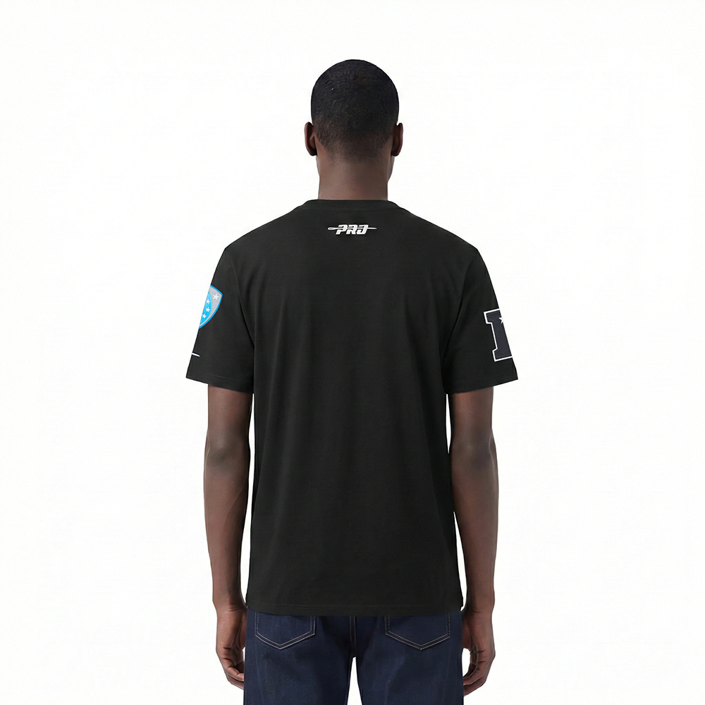 NFL DETROIT LIONS LETTERMAN MEN'S S/S TEE (BLACK)