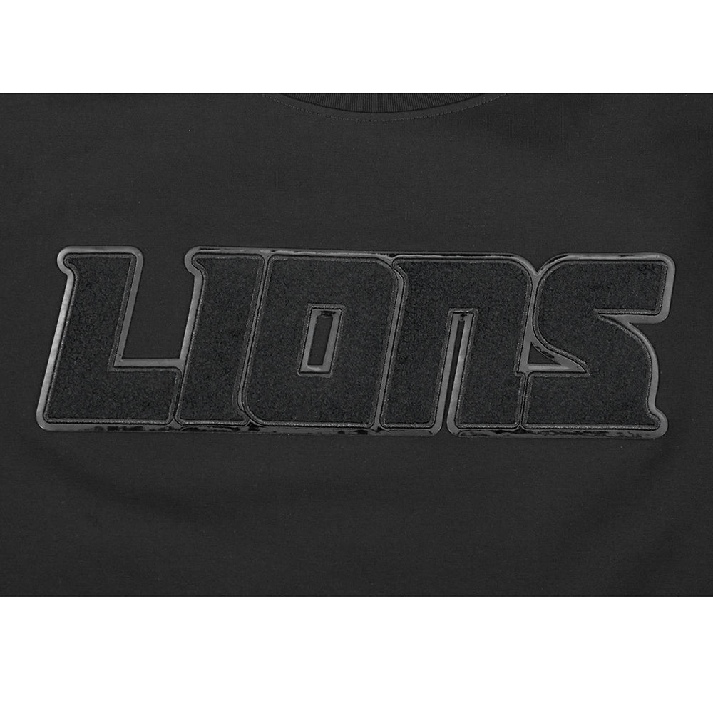 NFL DETROIT LIONS TRIPLE BLACK CHEMISE POUR HOMME (NOIR)