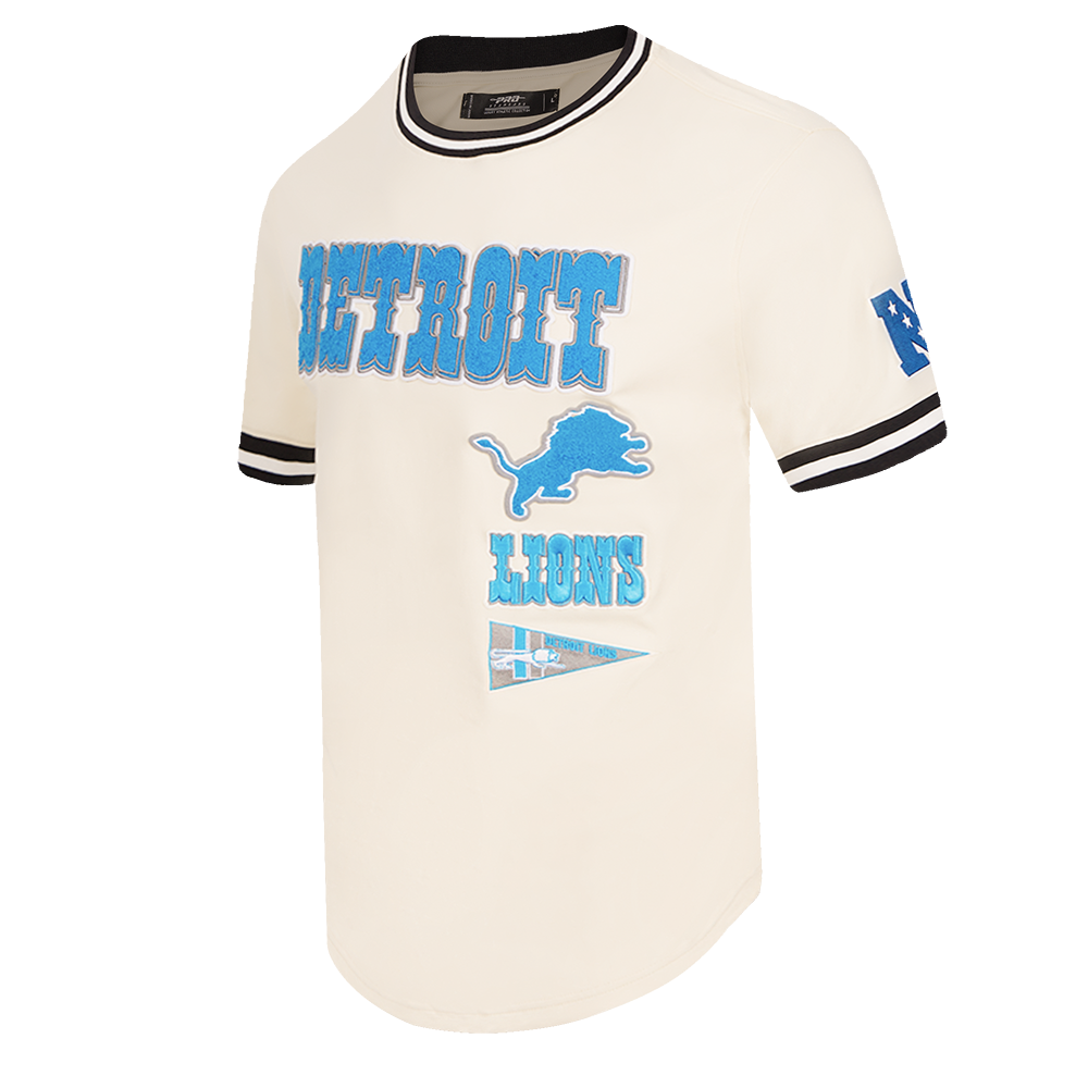 NFL DETROIT LIONS RETRO CLASSIC MEN'S TEE (EGGSHELL/ BLACK)