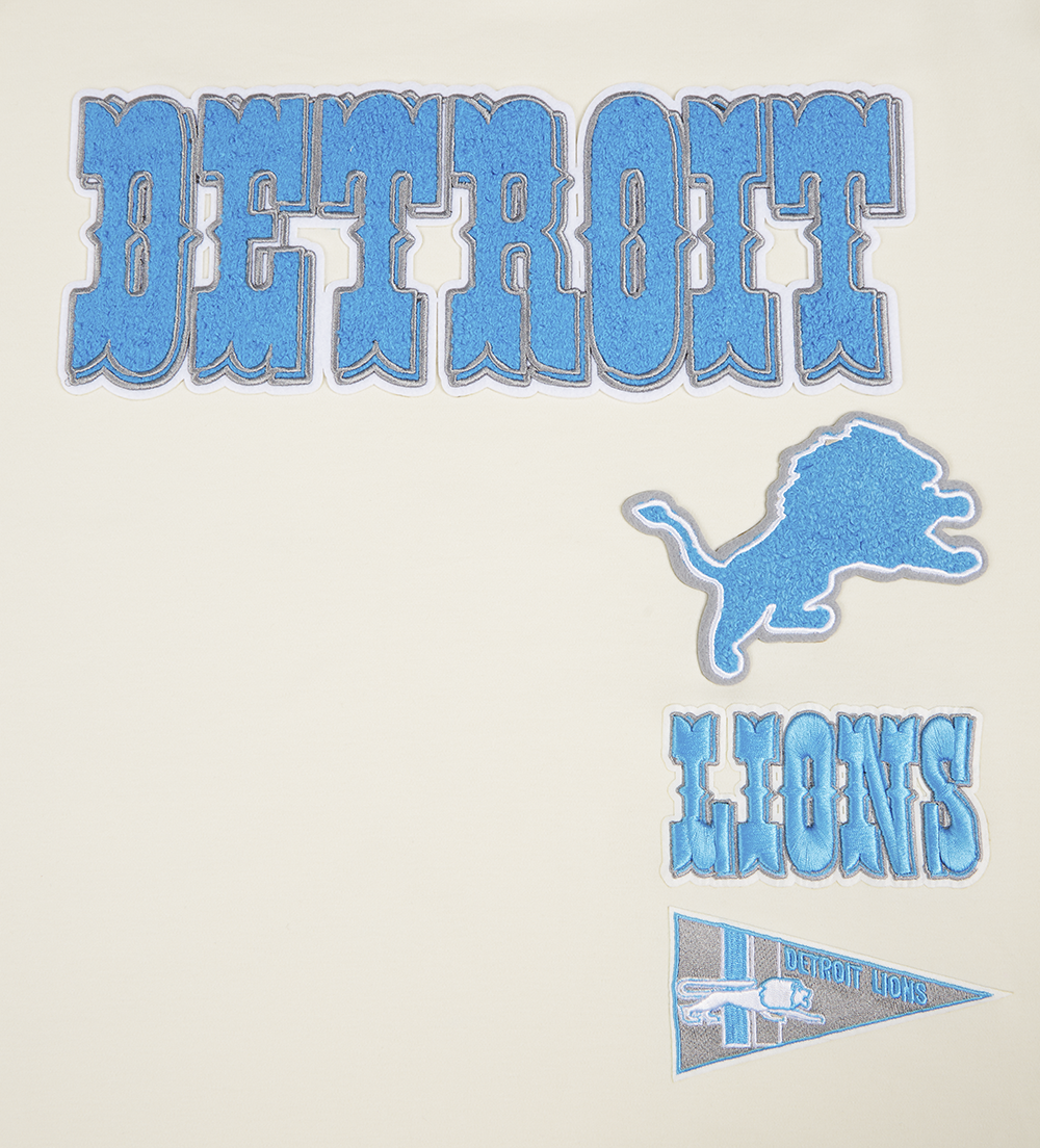 NFL DETROIT LIONS RETRO CLASSIC MEN'S TEE (EGGSHELL/ BLACK)