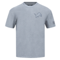 NFL DETROIT LIONS NEUTRAL MEN'S DROP SHOULDER TEE (DARK HEATHER GRAY)