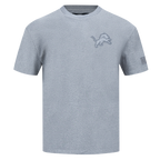 NFL DETROIT LIONS NEUTRAL MEN'S DROP SHOULDER TEE (DARK HEATHER GRAY)