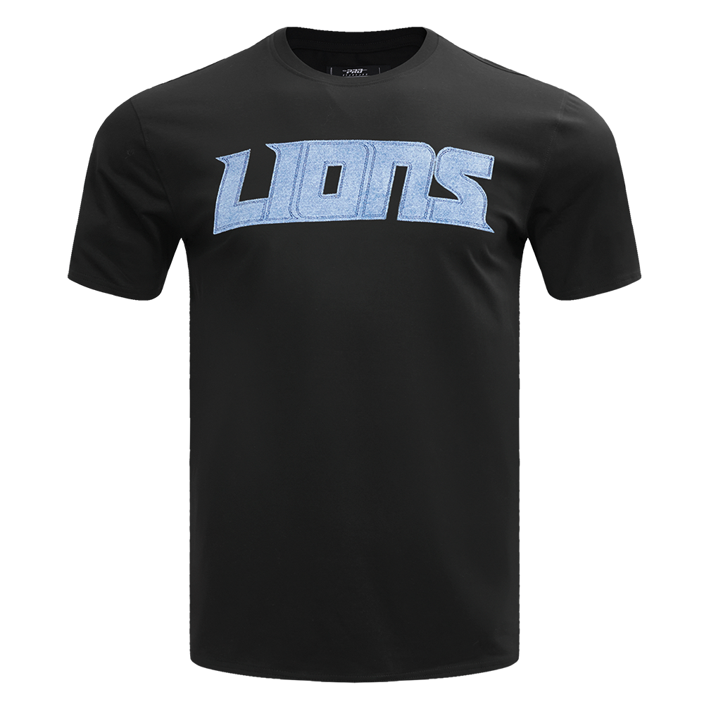 NFL DETROIT LIONS VARSITY BLUES T-SHIRT POUR HOMME (NOIR)