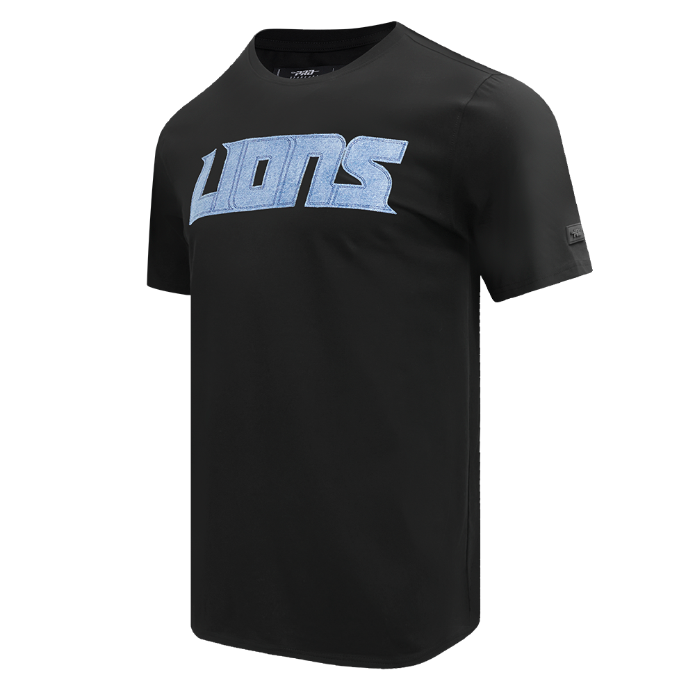 NFL DETROIT LIONS VARSITY BLUES T-SHIRT POUR HOMME (NOIR)