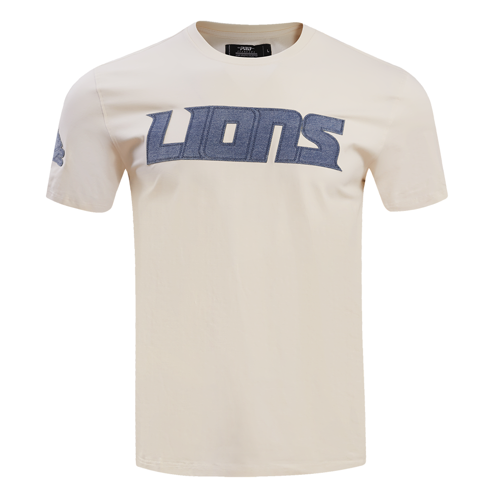 NFL DETROIT LIONS VARSITY BLUES MEN'S TEE (LINEN)