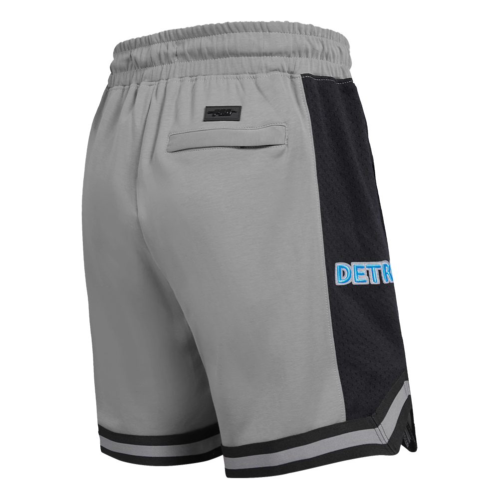 NFL DETROIT LIONS SCRIPT TAIL SHORT EN MAILLE DOUBLE 2.0 POUR HOMME (GRIS/NOIR)