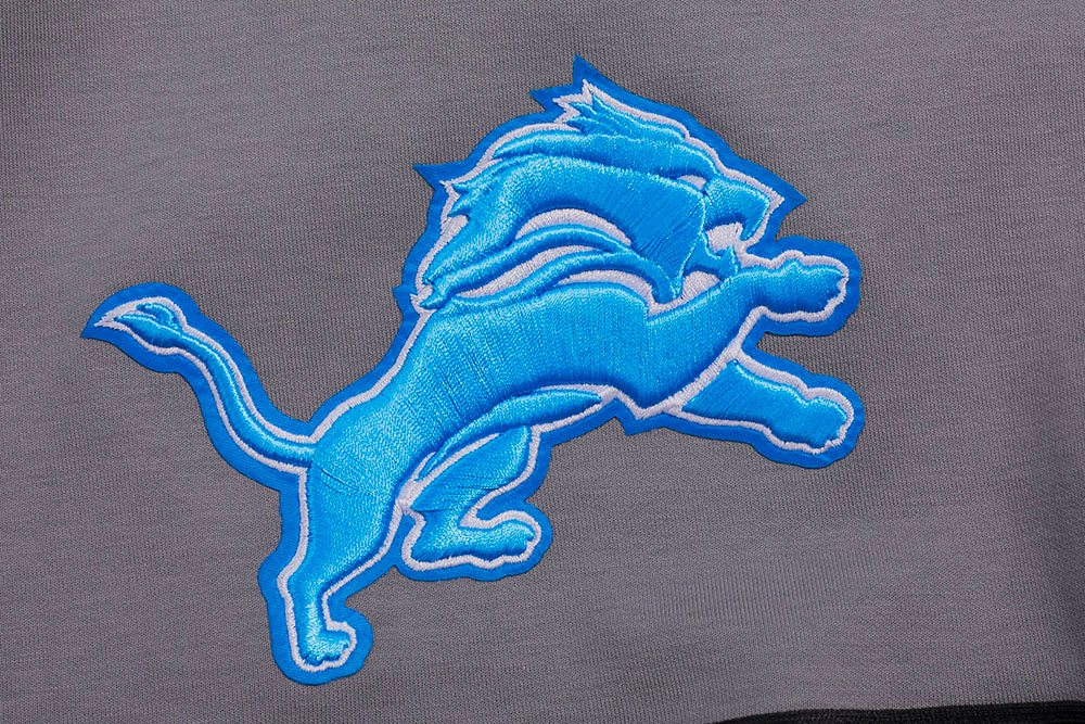NFL DETROIT LIONS SCRIPT TAIL SHORT EN MAILLE DOUBLE 2.0 POUR HOMME (GRIS/NOIR)