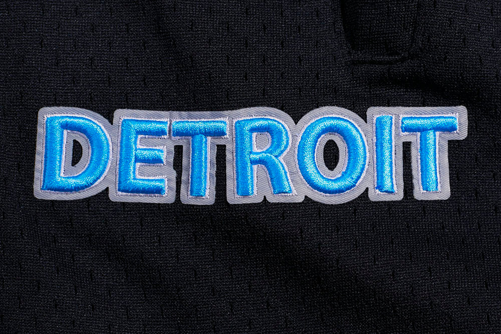NFL DETROIT LIONS SCRIPT TAIL SHORT EN MAILLE DOUBLE 2.0 POUR HOMME (GRIS/NOIR)