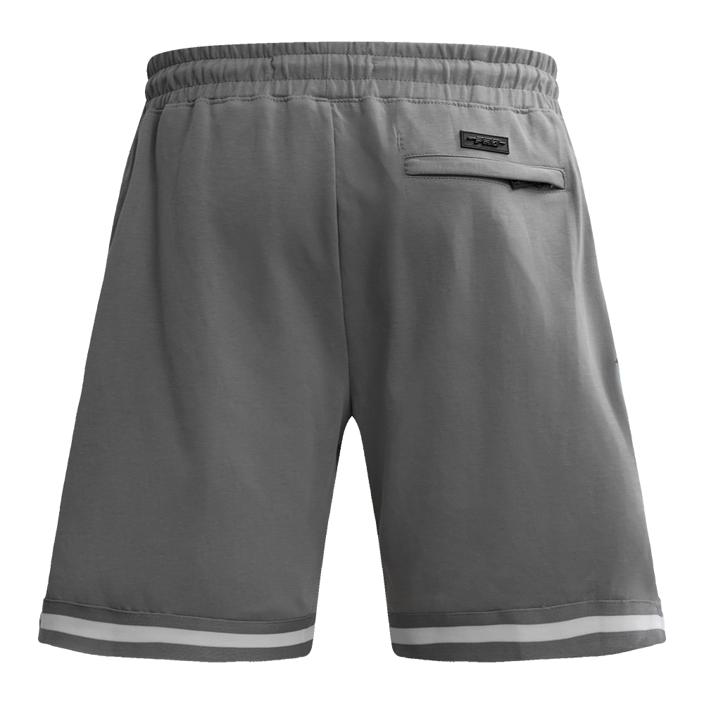 NFL DETROIT LIONS CLASSIC CHENILLE SHORT EN MAILLE DOUBLE POUR HOMME (GRIS)