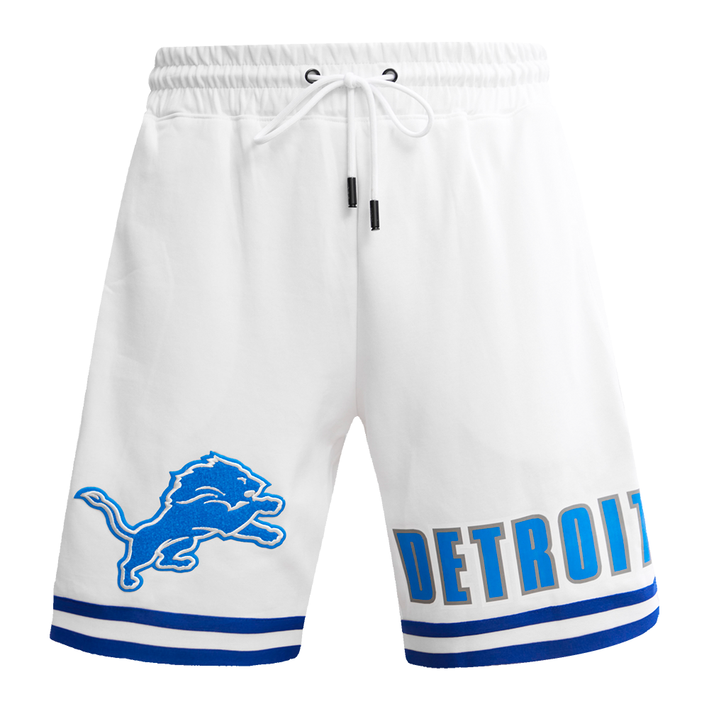 NFL DETROIT LIONS CLASSIC CHENILLE MEN'S DK SHORT (WHITE)