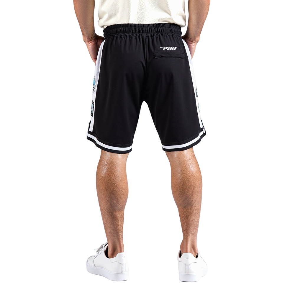 NFL DETROIT LIONS DIY PICK STITCH MEN'S DOUBLE KNIT 2.0 SHORT (BLACK)