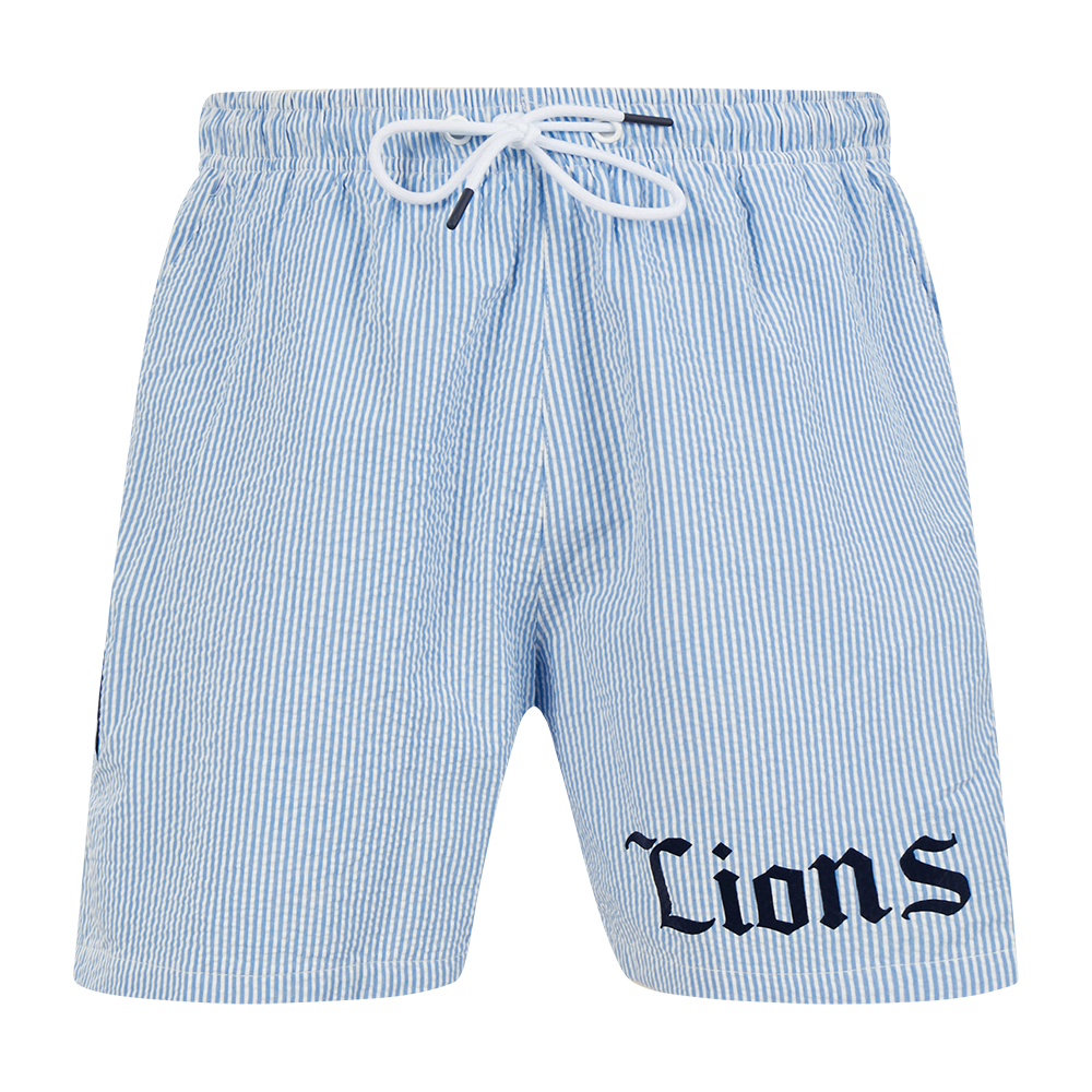 NFL DETROIT LIONS COUNTRY CLUB MEN'S SEERSUCKER SHORT (SEERSUCKER BLUE)