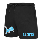 NFL DETROIT LIONS SOUVENIR SHORT EN FILET POUR HOMME (NOIR)