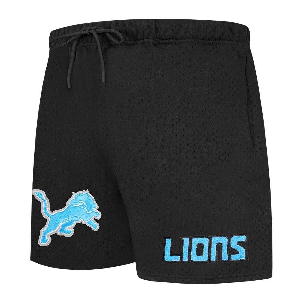 NFL DETROIT LIONS SOUVENIR SHORT EN FILET POUR HOMME (NOIR)