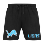 NFL DETROIT LIONS SOUVENIR SHORT EN FILET POUR HOMME (NOIR)
