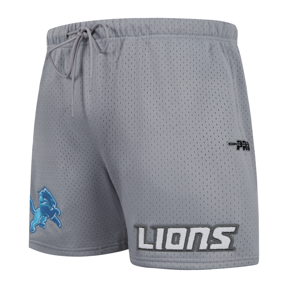 NFL DETROIT LIONS SOUVENIR MEN'S MESH SHORT (GRAY)