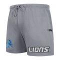 NFL DETROIT LIONS SOUVENIR MEN'S MESH SHORT (GRAY)