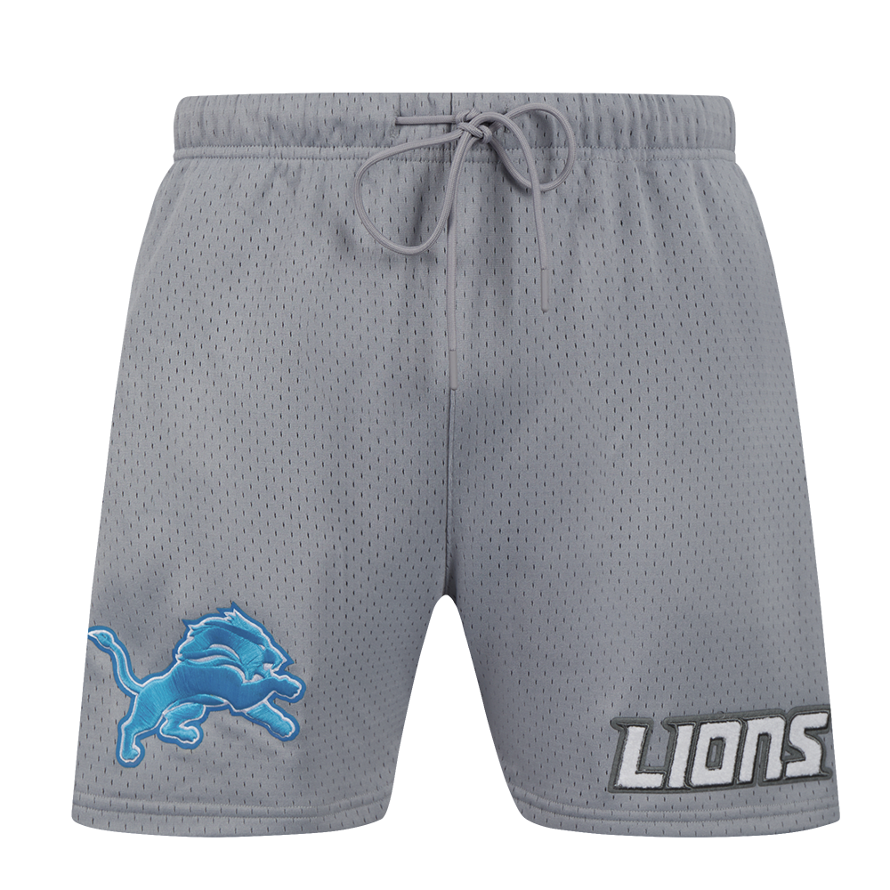 NFL DETROIT LIONS SOUVENIR MEN'S MESH SHORT (GRAY)
