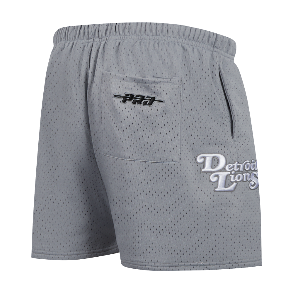 NFL DETROIT LIONS SOUVENIR MEN'S MESH SHORT (GRAY)