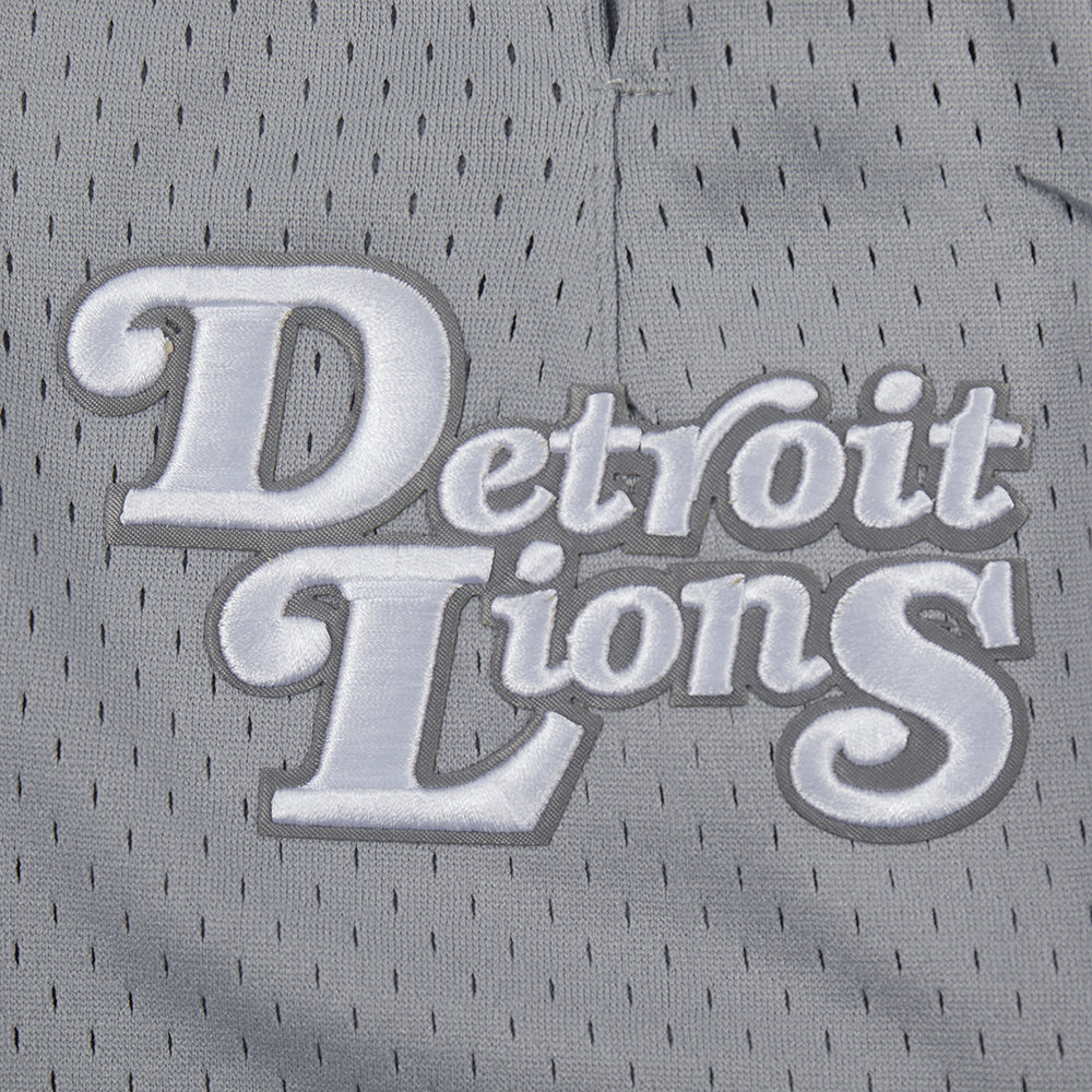 NFL DETROIT LIONS SOUVENIR MEN'S MESH SHORT (GRAY)