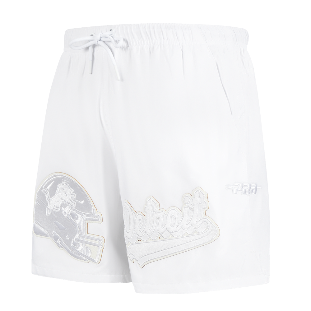 NFL DETROIT LIONS WHITE OUT SHORT TISSÉ POUR HOMME (BLANC)