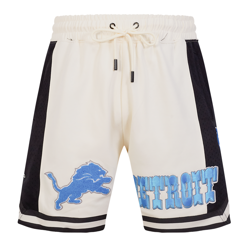 NFL DETROIT LIONS RETRO CLASSIC SHORT 2.0 POUR HOMME (COQUILLE D'ŒUF/NOIR)