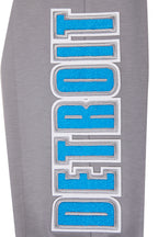 NFL DETROIT LIONS CLASSIC CHENILLE PANTALON JOGGER (GRIS)