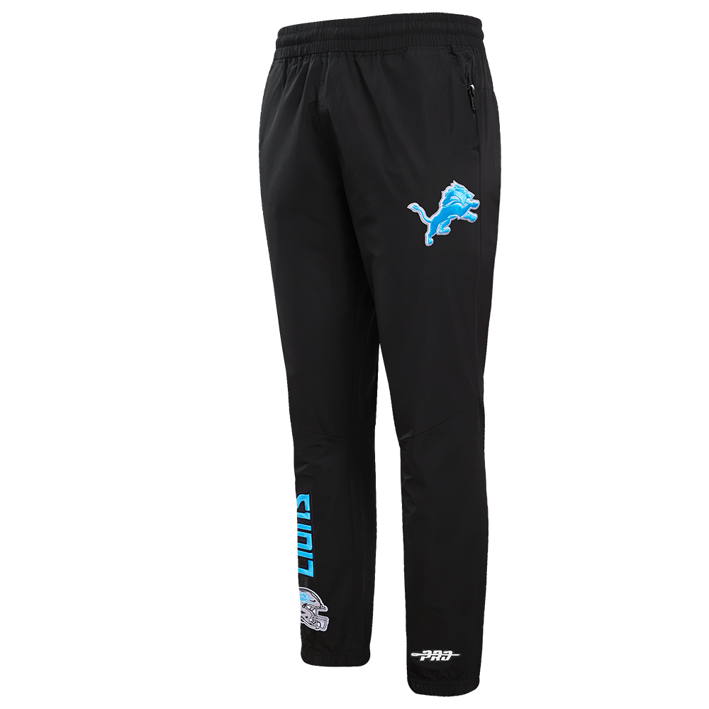 NFL DETROIT LIONS CLASSIC WIND SUIT PANTALON TISSÉ POUR HOMME (NOIR)