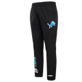 NFL DETROIT LIONS CLASSIC WIND SUIT PANTALON TISSÉ POUR HOMME (NOIR)