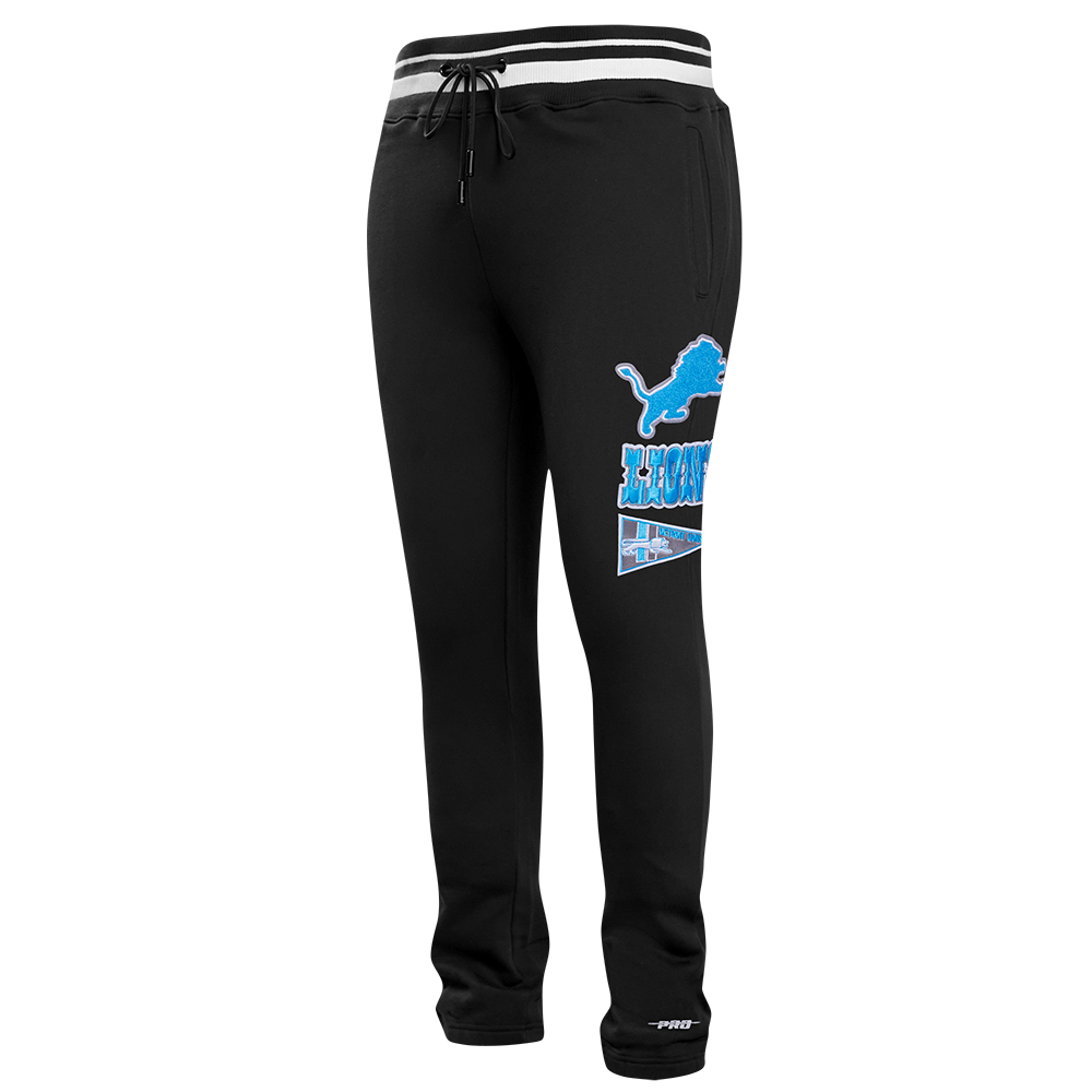 NFL DETROIT LIONS RETRO CLASSIC MEN'S SWEATPANT (BLACK)