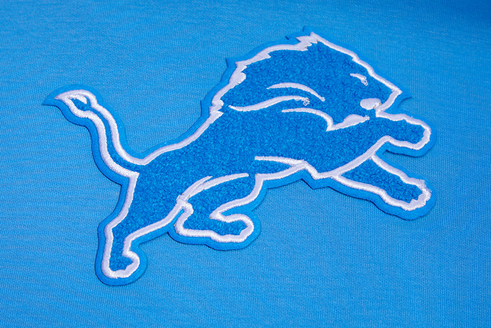 NFL DETROIT LIONS CLASSIC CHENILLE MEN'S PO HOODIE (UNIVERSITY BLUE)