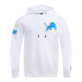 NFL DETROIT LIONS CLASSIC CHENILLE CHANDAIL À CAPUCHON EN MAILLE DOUBLE POUR HOMME (BLANC)