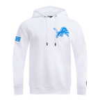 NFL DETROIT LIONS CLASSIC CHENILLE CHANDAIL À CAPUCHON EN MAILLE DOUBLE POUR HOMME (BLANC)