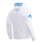 NFL DETROIT LIONS CLASSIC CHENILLE CHANDAIL À CAPUCHON EN MAILLE DOUBLE POUR HOMME (BLANC)
