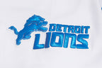 NFL DETROIT LIONS CLASSIC CHENILLE CHANDAIL À CAPUCHON EN MAILLE DOUBLE POUR HOMME (BLANC)