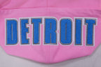 NFL DETROIT LIONS CLASSIC CHENILLE CHANDAIL À CAPUCHON À GLISSIÈRE POUR HOMME (ROSE)