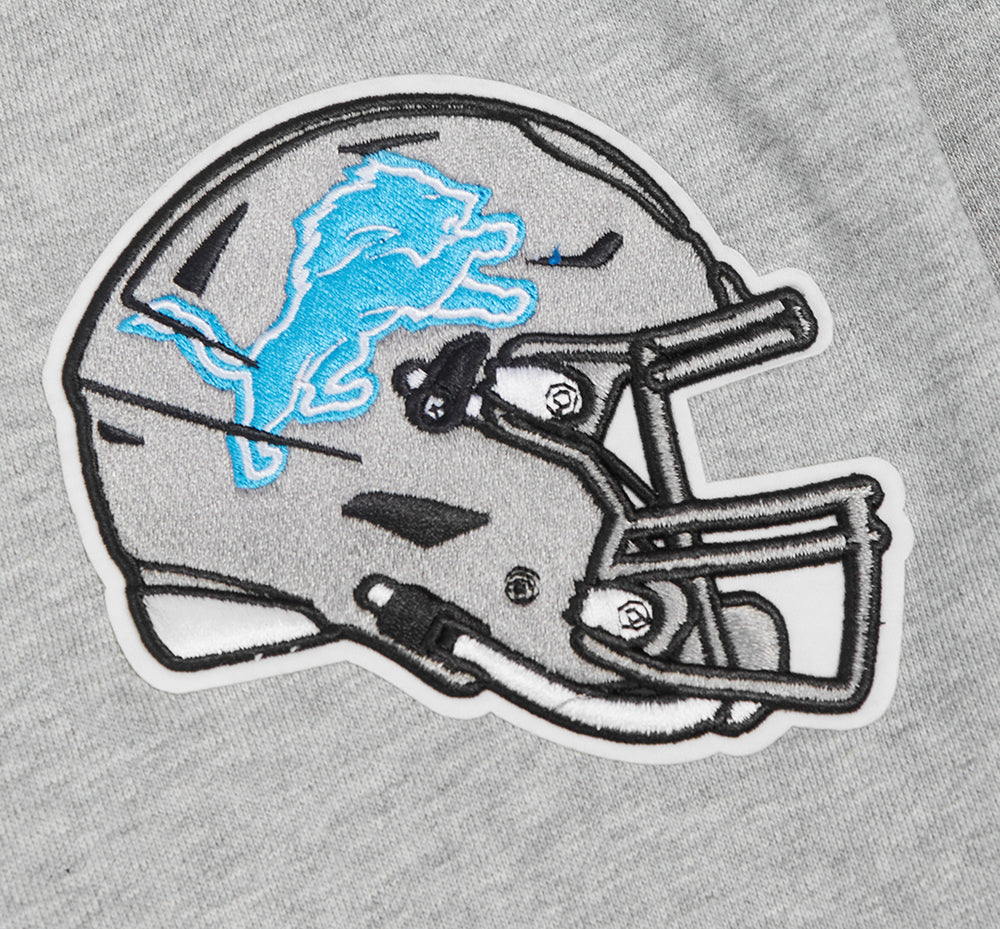 NFL DETROIT LIONS OLD ENGLISH MEN'S CREWNECK (HEATHER GREY)