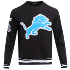 NFL DETROIT LIONS CHANDAIL À COL ROND MASHUP CÔTELÉ POUR HOMME (NOIR)