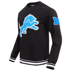 NFL DETROIT LIONS CHANDAIL À COL ROND MASHUP CÔTELÉ POUR HOMME (NOIR)