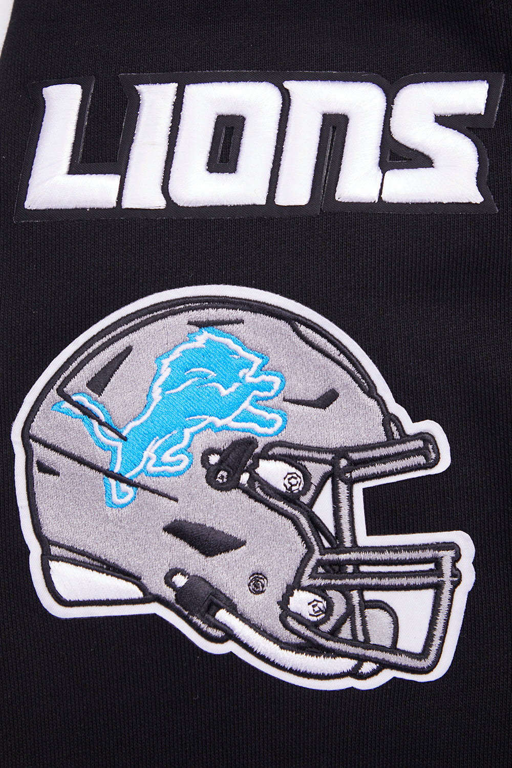 NFL DETROIT LIONS CHANDAIL À COL ROND MASHUP CÔTELÉ POUR HOMME (NOIR)