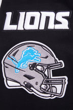 NFL DETROIT LIONS CHANDAIL À COL ROND MASHUP CÔTELÉ POUR HOMME (NOIR)