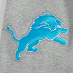 NFL DETROIT LIONS TEAM PENNANTS CHANDAIL À CAPUCHON EN MOLLETON CÔTELÉ POUR HOMME (GRIS CHINÉ/NOIR)