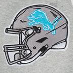 NFL DETROIT LIONS TEAM PENNANTS CHANDAIL À CAPUCHON EN MOLLETON CÔTELÉ POUR HOMME (GRIS CHINÉ/NOIR)
