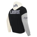 NFL DETROIT LIONS REVERSE FRENCH TERRY CHANDAIL À CAPUCHON EN MOLLETON À BLOCS DE COULEUR POUR HOMME