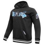 NFL DETROIT LIONS CITY RANSOM MEN'S RIB FLEECE PULLOVER HOODIE (BLACK)