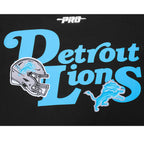 NFL DETROIT LIONS SOUVENIR MEN'S FLEECE PULLOVER HOODIE (BLACK)