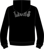 NFL DETROIT LIONS REBEL ATHLETICS MEN'S FLC PO HOODIE (BLACK)